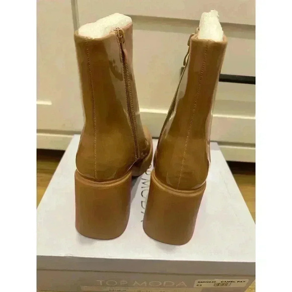 TOP MODA WOMAN'S BOOTIES CAMEL PAT MARINO-55 - Picture 5 of 5
